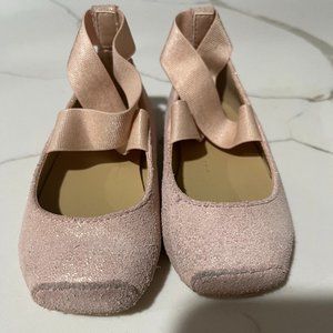 Toddlers Light Pink Sparkle Ballet Flats